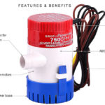 500 GPH 12V DC Submersible Marine Boat Bilge Sea Water Pump