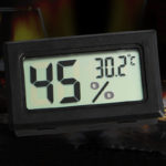 Mini Black Digital LCD Thermometer & Hygrometer Temperature Humidity Meter