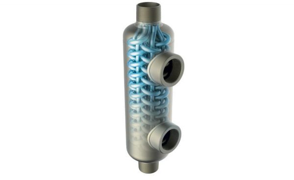 RH0616 IBC heat exchanger web 2000x 600x367 - Titanium Swimming Pool Heat Exchanger -Shell and Tube Titanium Heat Exchangers are counter flow heat exchanger. Hot Water Source from Boiler / Heat Pump / Solar Water Heating Collectors or a combination of all circulates inside the tubes and Pool / SPA / Tub water circulates in the shell and extracts heat from source water inside the tubes. Titanium Shell and Tube Heat Exchanger is fully constructed from pressurized shell and spiral corrugated or smooth inner tube. This ensures high velocities inside the unit making titanium shell and tube heat exchanger a very reliable, efficient and cost effective way for heating, cooling, condensing or evaporating. Titanium Shell and Tube Heat exchangers are fully welded construction. It can endure high working pressure. It avoids the replacement for gasket and saved more time and cost on maintain or clean. - solar-pool-equipment - RH0616 IBC heat exchanger web 2000x 600x367