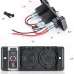 Pre-wired 12/24V Dual USB Charger with Breaker Switch and Socket