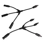 MC4 Compatible 3-Way Connector Wire Pair