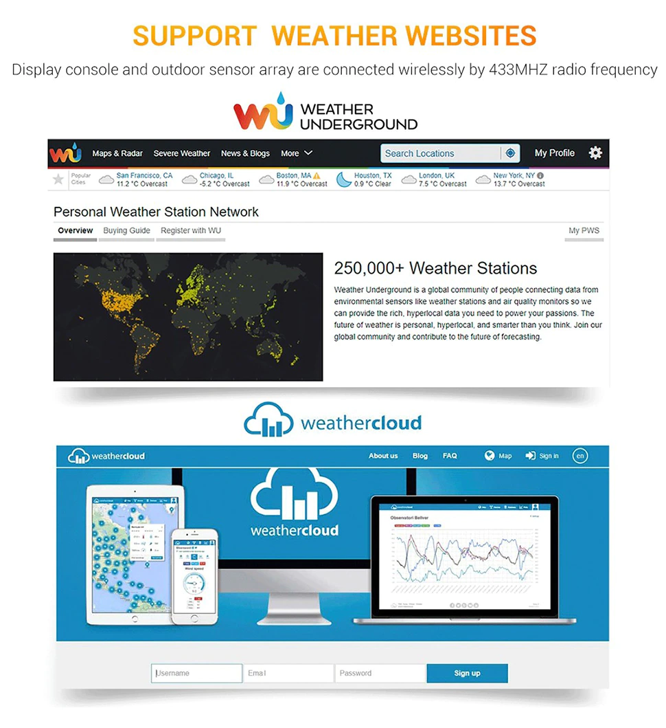 H62b4c45b13b140a483ae984413e0d065m - FT0366 WiFi Weather Station -Model Number: FT0366Color: BlackFeature: Measure Ambient WeatherApplication: OutdoorKeywords: Color WiFi Weather StationWarranty: 1 yearCertification: CE, FCC - wx-stn - H62b4c45b13b140a483ae984413e0d065m